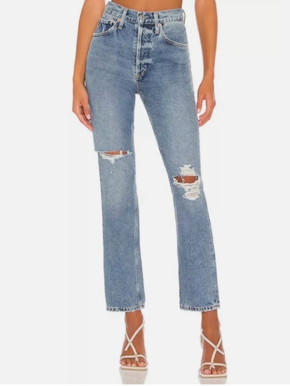 Citizens of Humanity Sabine High Rise Straight Distressed Size 25 - C48-004